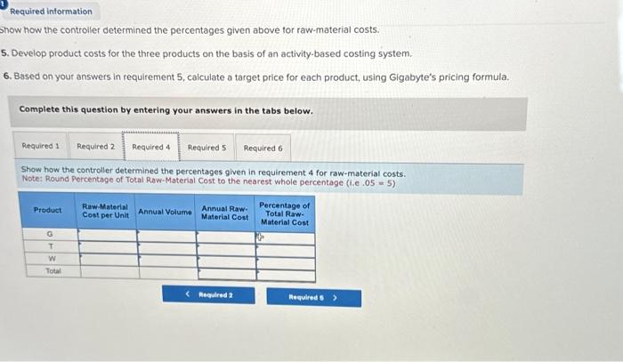units Thingamajigs (product T): annual sales, 15,000 units Whatchamacallits (product W): annual