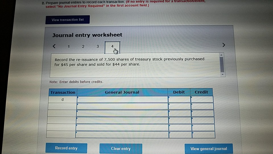 the order given a. Issued 100,000 shares of the common stock at