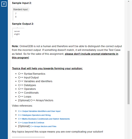 based on the following rules - If the input numbers' RANGE (0.e.
