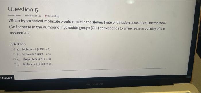  Question 5 Answer saved Points out of 1.00 Remove Which hypothetical