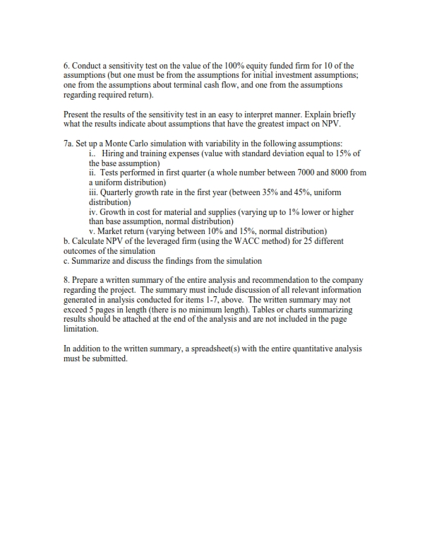 a new test protocol and is evaluating the value of implementing it.