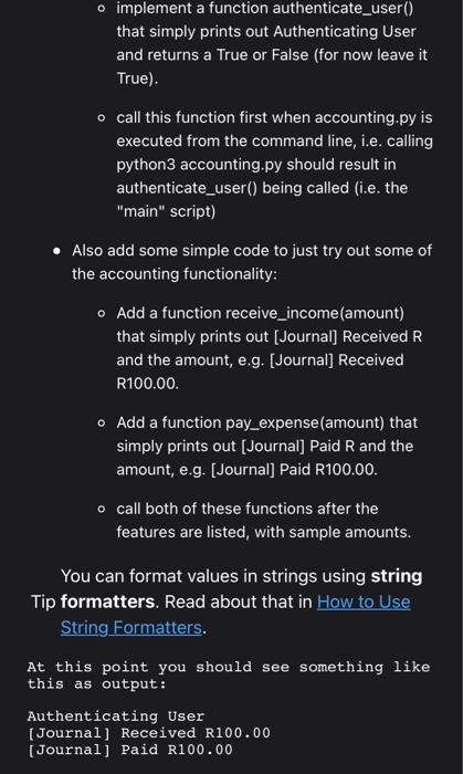 i'd appreciate being assisted from step 2 going forth.Thanks import authentication class