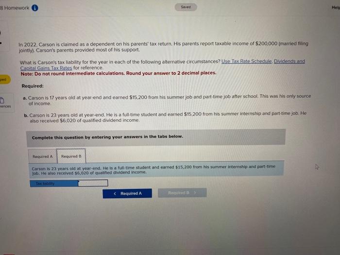 rates. i'm attaching tax rates images too. thanks In 2022. Carson is