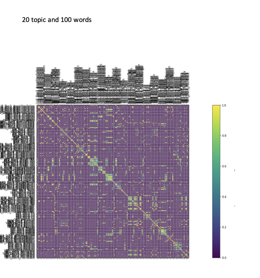 20 topic and 100 words