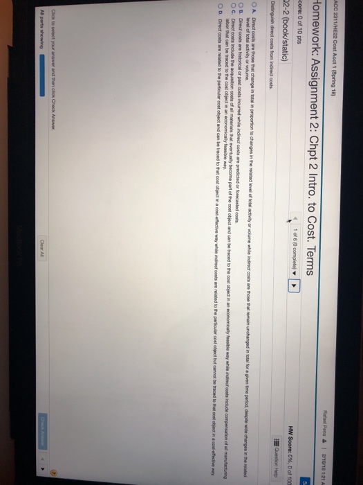  This is for my final, please please double check your answer.