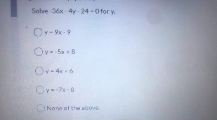 is y? (Solve fory as a decimal and record your answer rounded