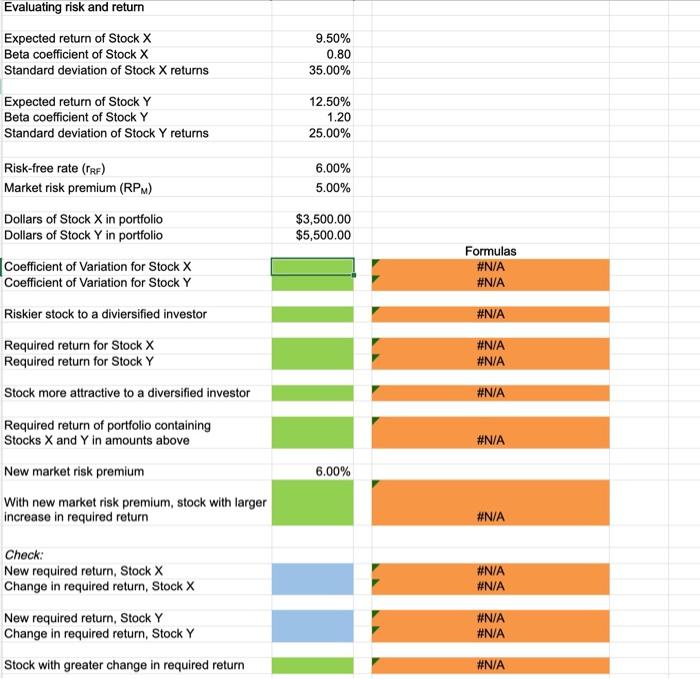 0.8, and a 35% standard deviation of expected returns. Stock Y has