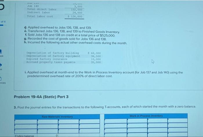 preparing inventory ledger account LO P1, P2, P3 [The following information applies