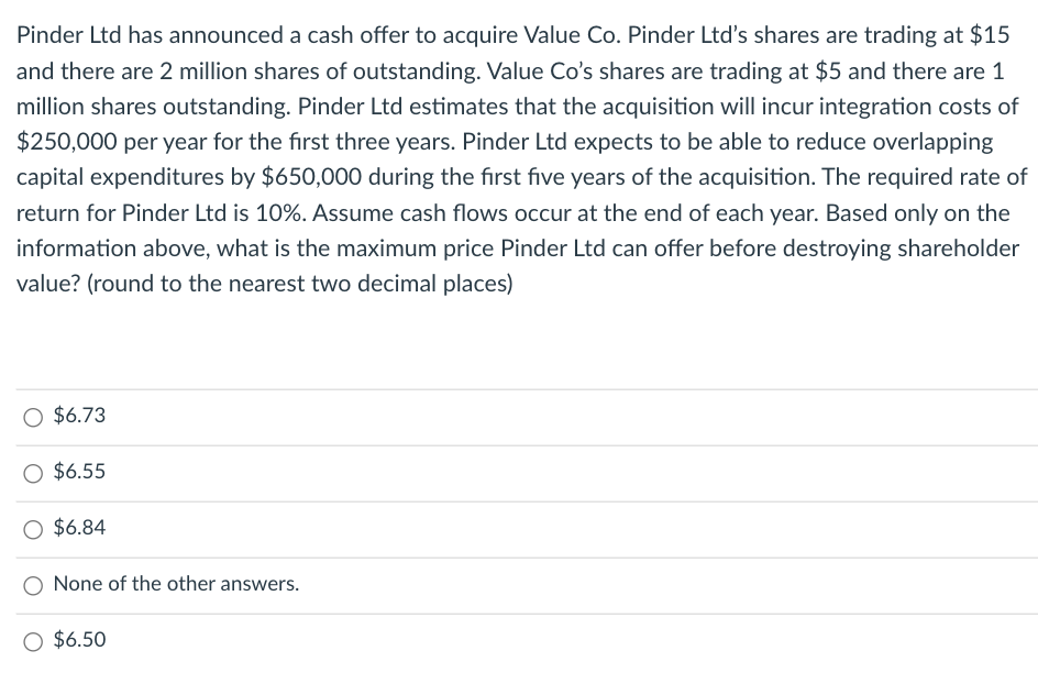 Pinder Ltd has announced a cash offer to acquire Value Co.