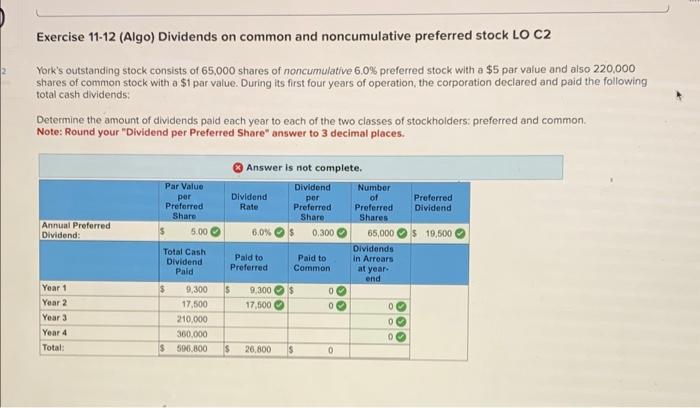 Use the following information for the Exercises below. (Algo) [The following information