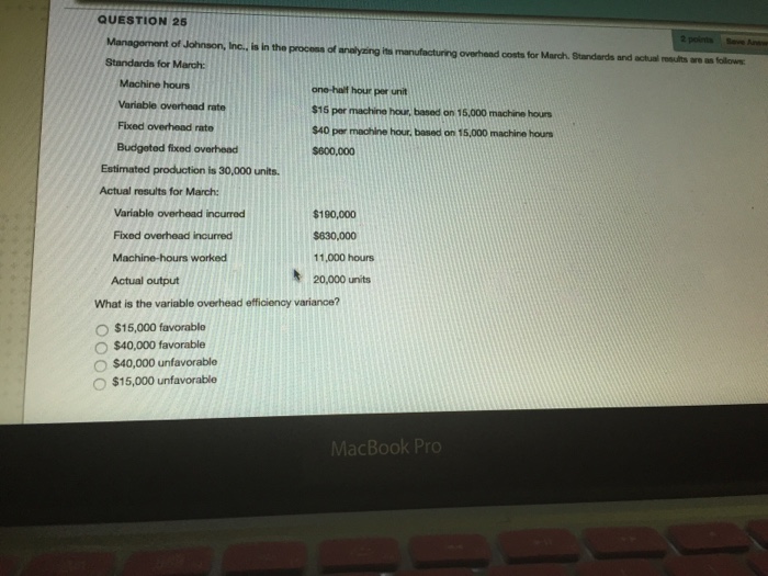 of production workers O O Inferior quality matorials Inefficiency in the use