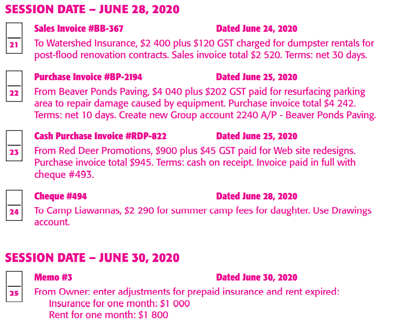 Contracting & 2730 & \\ 1240 & A/R - Redbird Brothers &