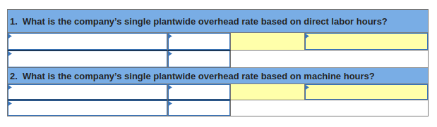 What is the Assembly department overhead rate using direct labor hours? What