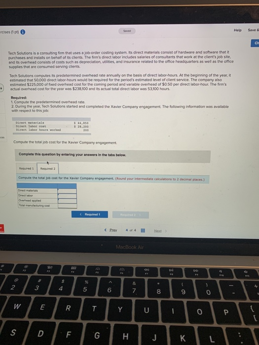 a consulting firm that uses a job-order costing system. Its direct materials