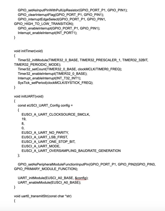 Hz) blinking frequencies. #include #include #include #include #define DCO_FREQ 48e6 #define TIMERO_FREQ