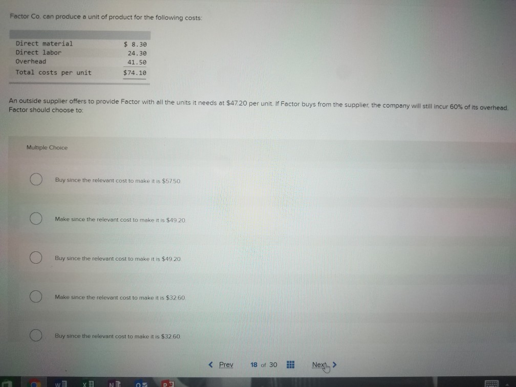 vision sales or the year were $961.900 and the variable costs were