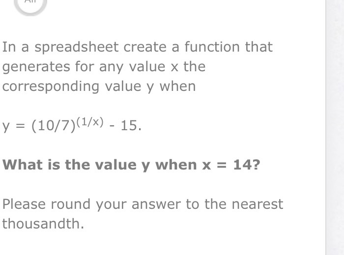  AI In a spreadsheet create a function that generates for any
