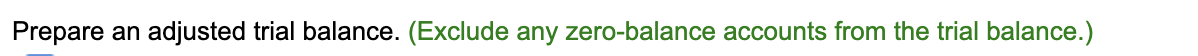 Create an adjusted trial balance using the t-accounts below. Prepare an