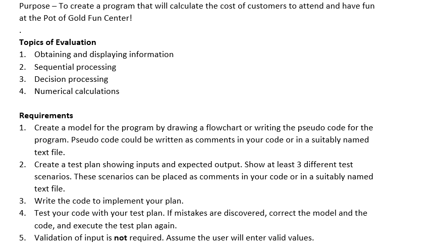  IN C SHarp Purpose - To create a program that will