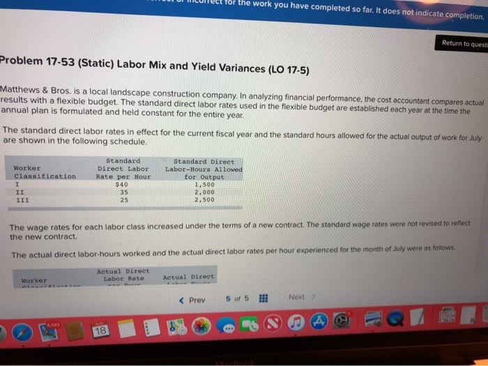  HUNCLE Tor the work you have completed so far. It does