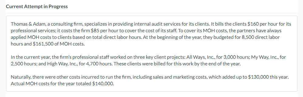 THE DROP DOWN OPTIONS FOR A) ARE APPLIED OH, BEGINNING BALANCE, COST