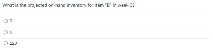 to produce one unit of the product. The order quantity is 50