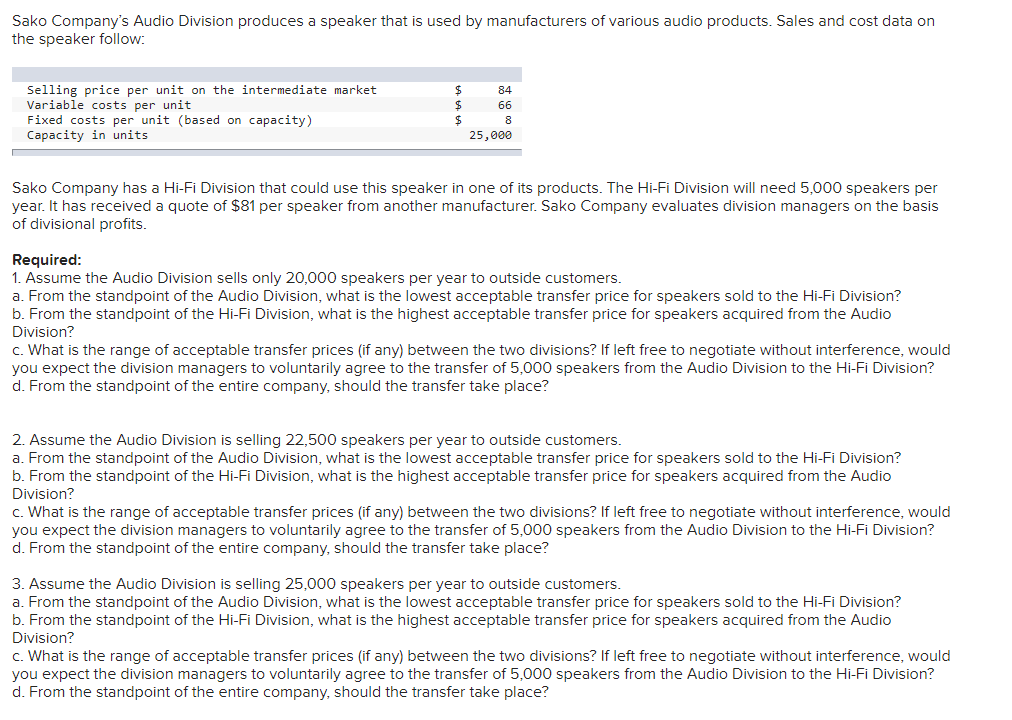 THIS IS ALL ONE QUESTION, PLEASE ANSWER ALL PARTS!! THANK YOU!! Sako