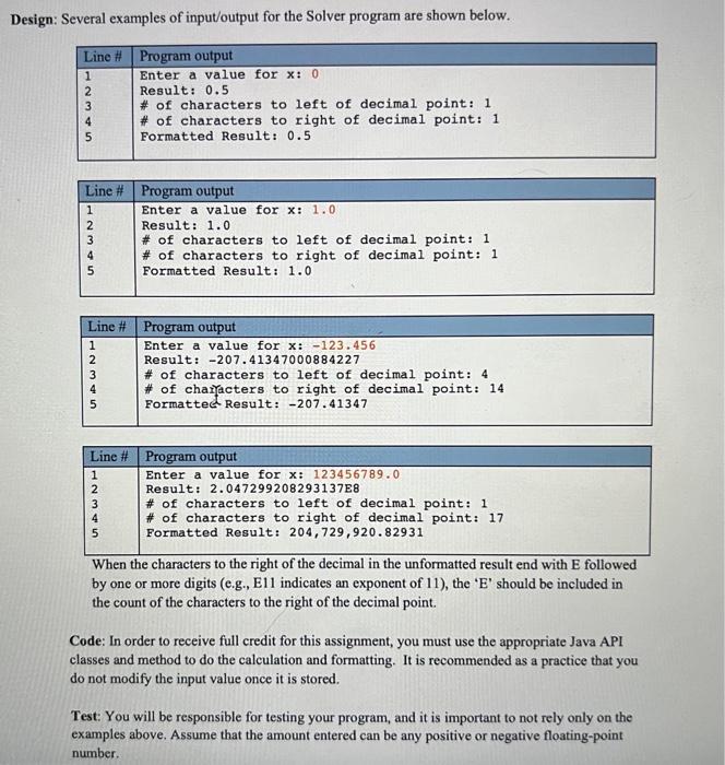 The first will solve for the result of a specified expression, and