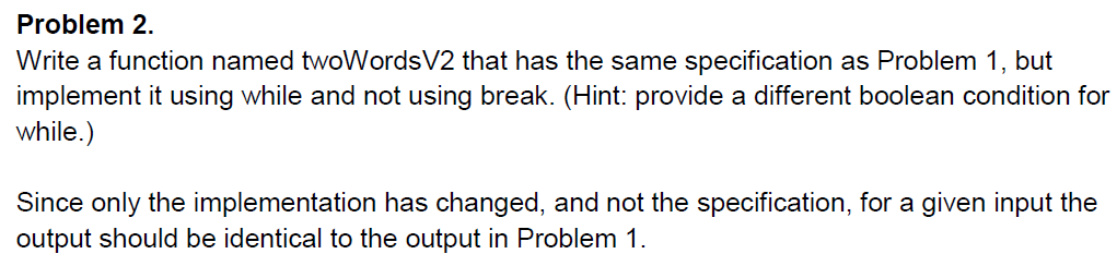 PROBLEM 2): Python 3.6 Problem 1 This problem provides practice using a