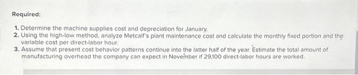 PR 6-36 (Algo) Cest Behavior and Analysis; High-Low Method (LO 6-2, 6-5)