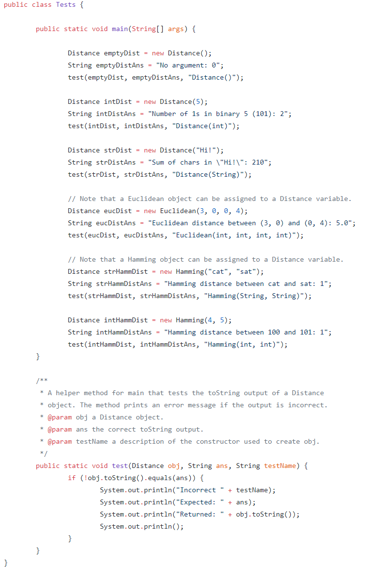 TODO section says. I also attached the tests file for the first
