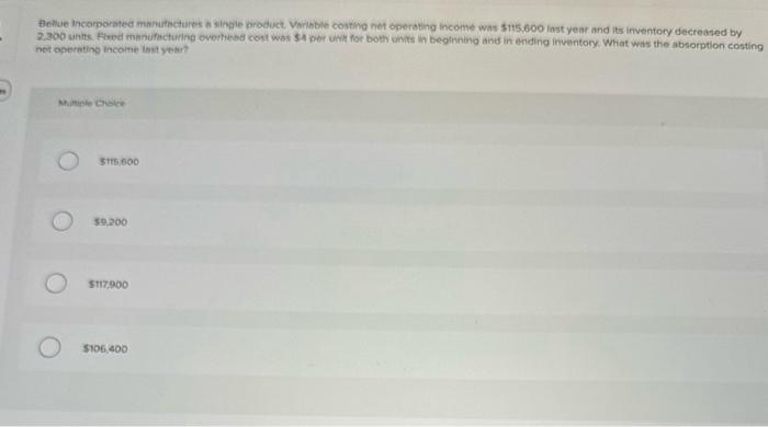 were no beginning itrventories. Ir 22.900 units wore produced tast year, then