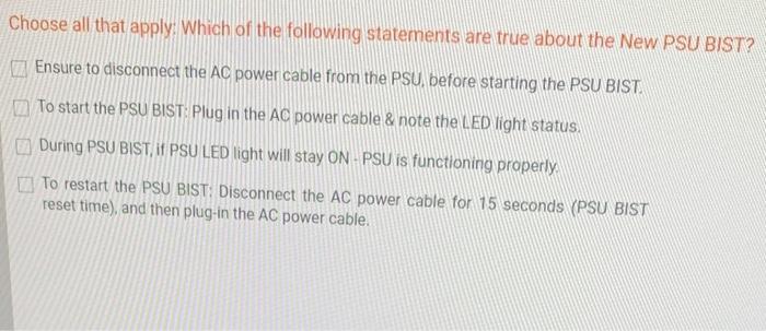 System to an AC Power Keep the system in a power off