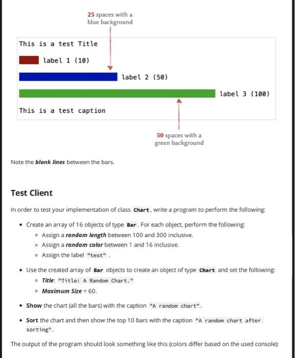 following public API: // public constructor Bar (int length, string label**, int