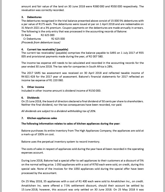 statement of comprehensive income of Bakone ltd for the year ended 30