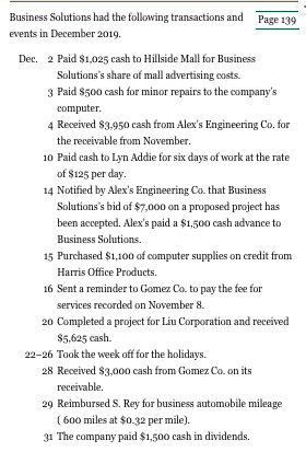  Complete Items 6 of Chapter 3 Serial Problem from the textbook.