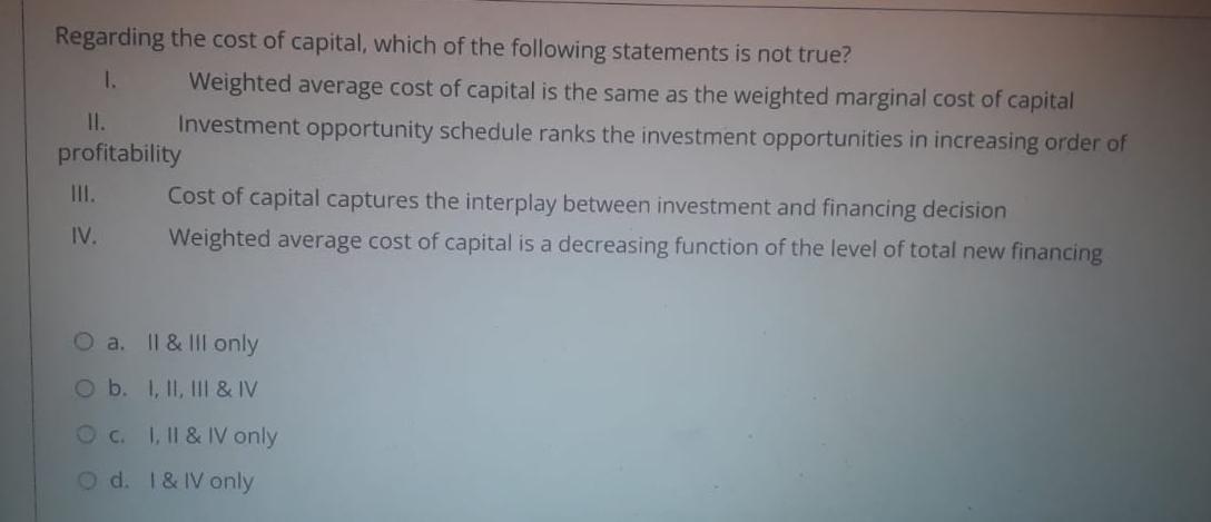 are 20%, 40%, 60% with an associated interest cost of 10%, 15%,