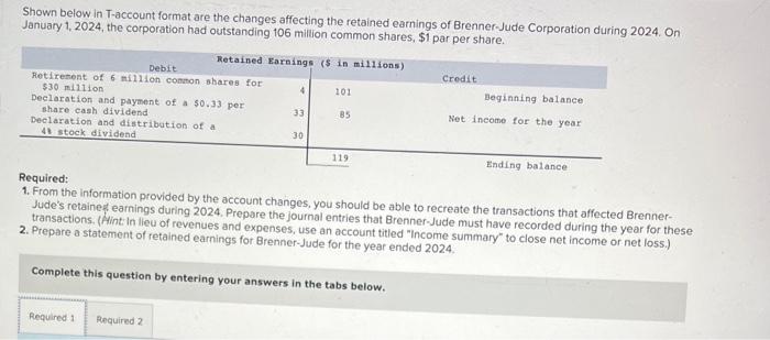 accounting Shown below in T-account format are the changes affecting the