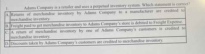Could you please explain why option B C & D are incorrect?