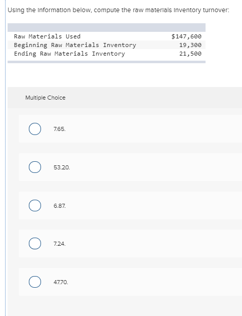 equals Multiple Choice $179,220 $169,950. $214,560. $178.900. $148,320