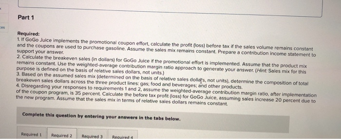 9-5, 9-6] [The following information applies to the questions displayed below.) GoGo