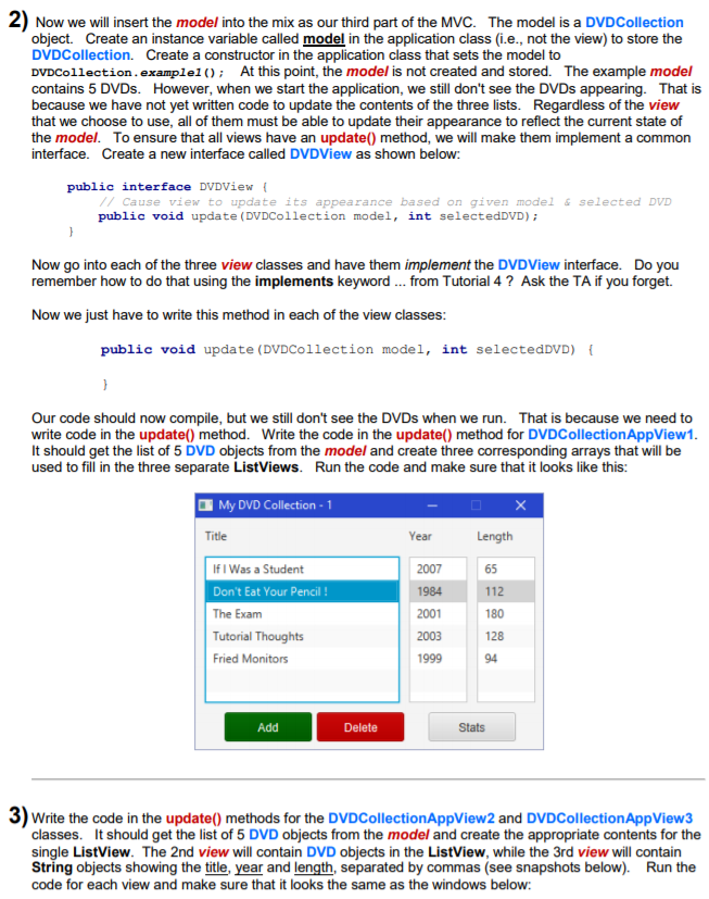 year; private int duration; public DVD () { this ("",0,0); } public