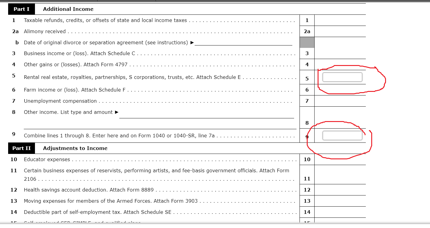 estate rental activity from which he has $28,100 of income. He has