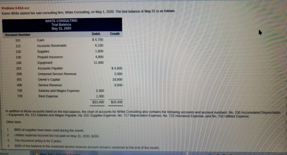 Owner's Capital Service Revenue Salaries and Wages Expense Rent Expense $ 4,600