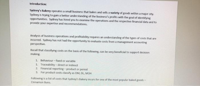 cinnamon buns one of sewralgooch produced and sold) Any one of the