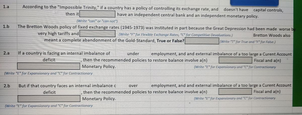 Solve all 1.a, 1.b, 2.a, 2.b Options are given, just need to