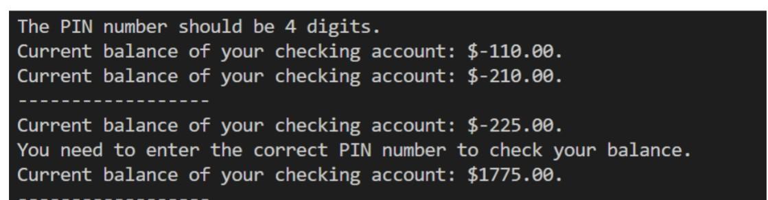 Please update Java coed to display expected output in the bottom. Issues