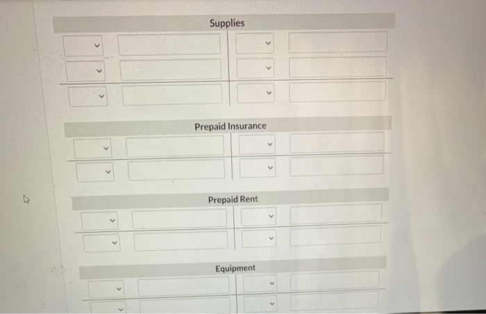 Signed a 2-year rental agreement on a warehouse; paid $21,000 cash in