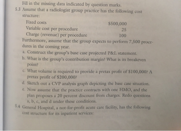 then use this information to construct a profit & loss statement, graph