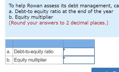 1,754 $2,305 800 936 1,736 $2,419 Rowan Company Income Statement For the